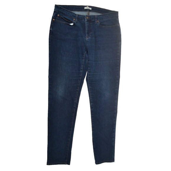 EILEEN FISHER Women's 5 Pocket Jeans SIZE 10 Dark Wash - Picture 5 of 6